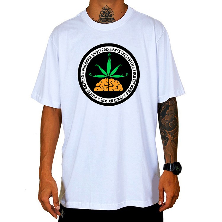 Camiseta Pineapple Storm rap Nacional Oversized Algodão