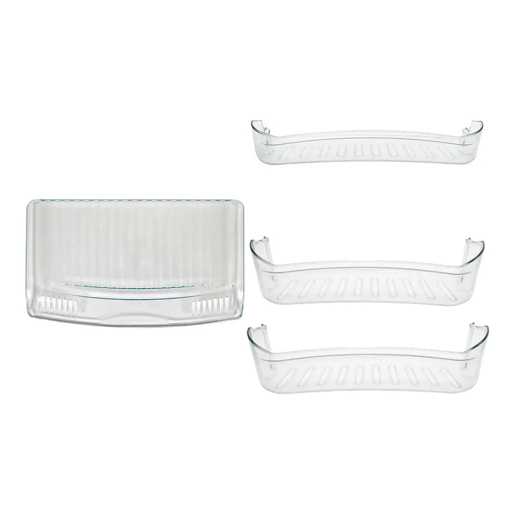 Kit 4 Peças De Acrílico Da Geladeira Consul Cra30 K00214