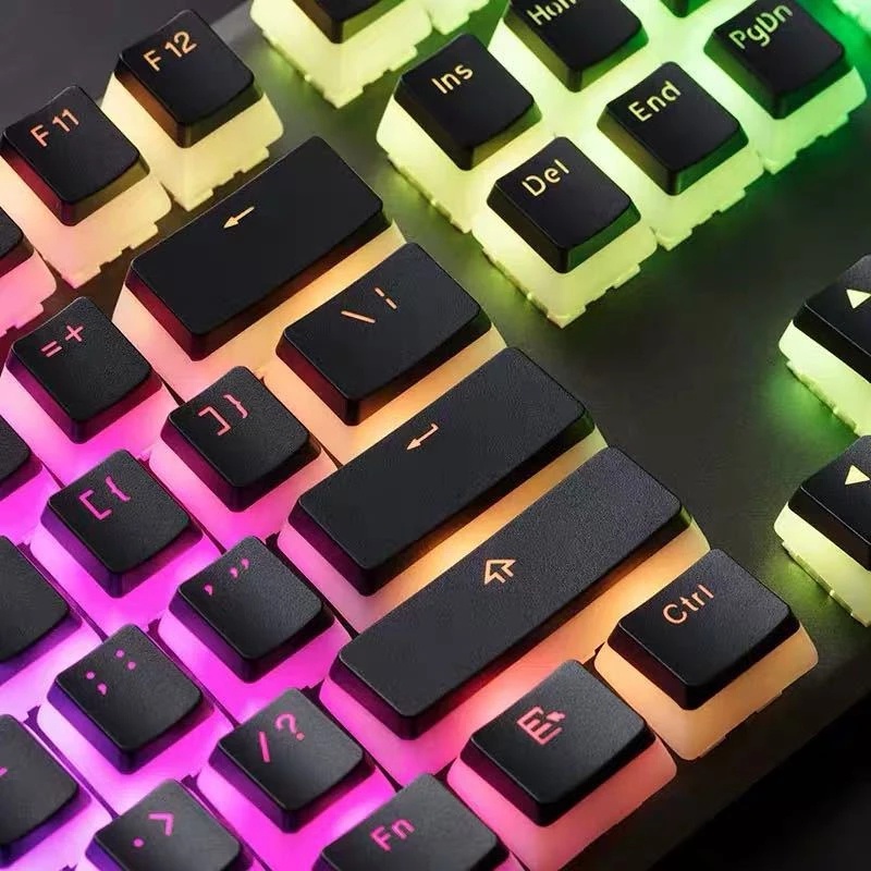 PBT OEM Keycaps Teclas Para Teclado Mecânico Mecanico De 104 100 98 96 87 84 68 61 Teclas Rosa Keycap