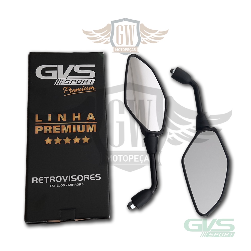 Retrovisor Gvs Moto Mt 03 07 09 Fixo Yamaha Lente Convexa em Oferta na Shopee