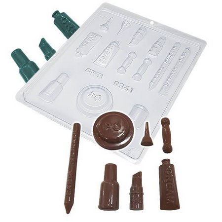 Forma Simples Kit Maquiagem 9341 em Acetato BWB Para Bombom e Doces de Chocolate e Confeitaria. em Oferta na Shopee
