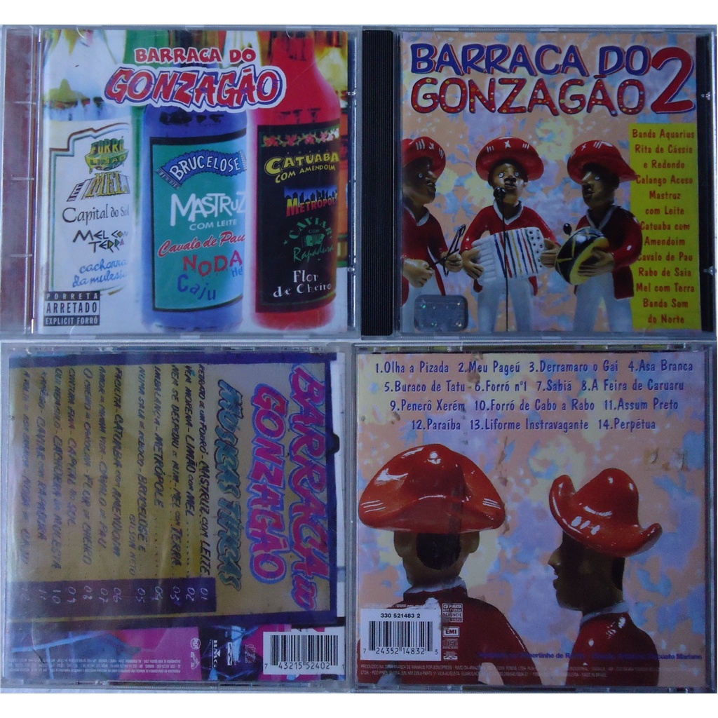 Cds Barraca Do Gonzagão Várias Bandas Cantam Sucessos ''Luiz Gonzaga'' Cds Originais Raro