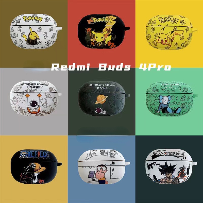 Para Xiaomi Redmi Buds 4 pro Capa Protetora De Fone De Ouvido Sem Fio Soft TPU Desenho Animado À Prova De Choque