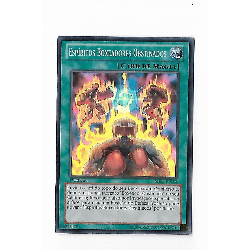 Yu-Gi-Oh Espiritos Boxeadores Obstinados - Super Raro