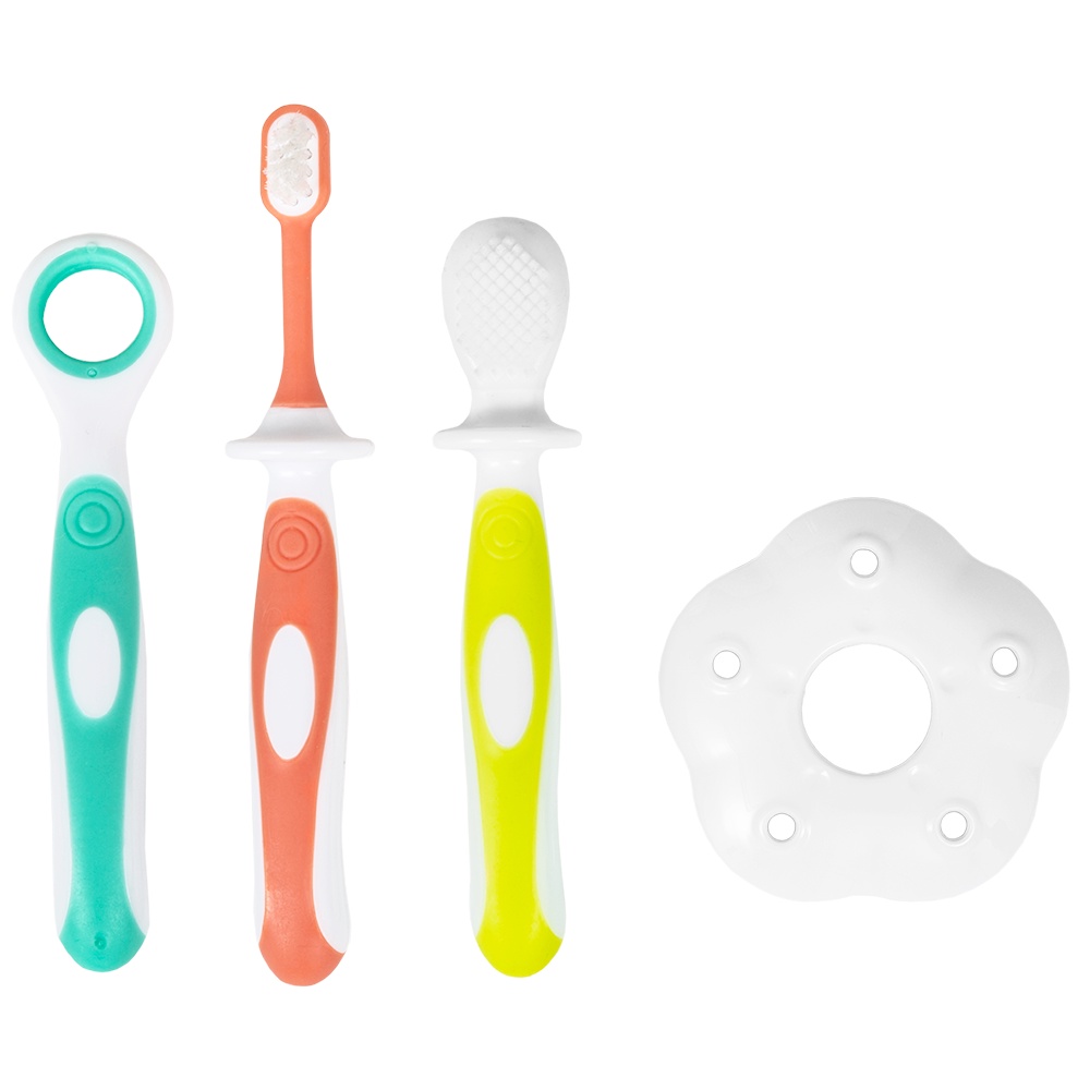 Kit Higiene Bucal Infantil Escova De Dentes Bebe Bucal Buba | Shopee Brasil