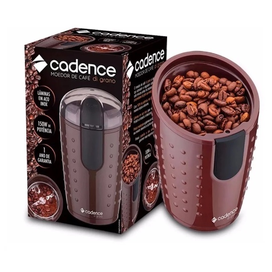 Moedor De Café Cadence Compacto Café Moído Na Hora e Grãos