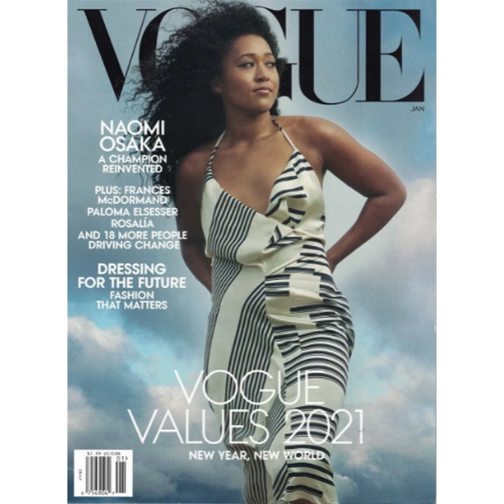 REVISTA VOGUE, DE JANEIRO DE 2021, COM NAOMI OSAKA NA CAPA