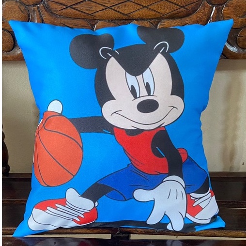 Capas de almofada estampadas / sublimação Mickey tecido oxford 45 x 45 com zipér decoração hambientes casa sala quarto