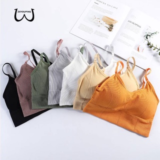 ZXYOUPING kit 1/5 Sutiã Esportivo Ajustáveis com bojo removível Sem Costura Confortável Sexy Para Mulheres /fitness/Yoga/Esportes/ top academia Alças