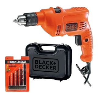 Furadeira Impacto 3/8 220v Tm500k 220v Black + Decker + 9 Brocas em Oferta na Shopee