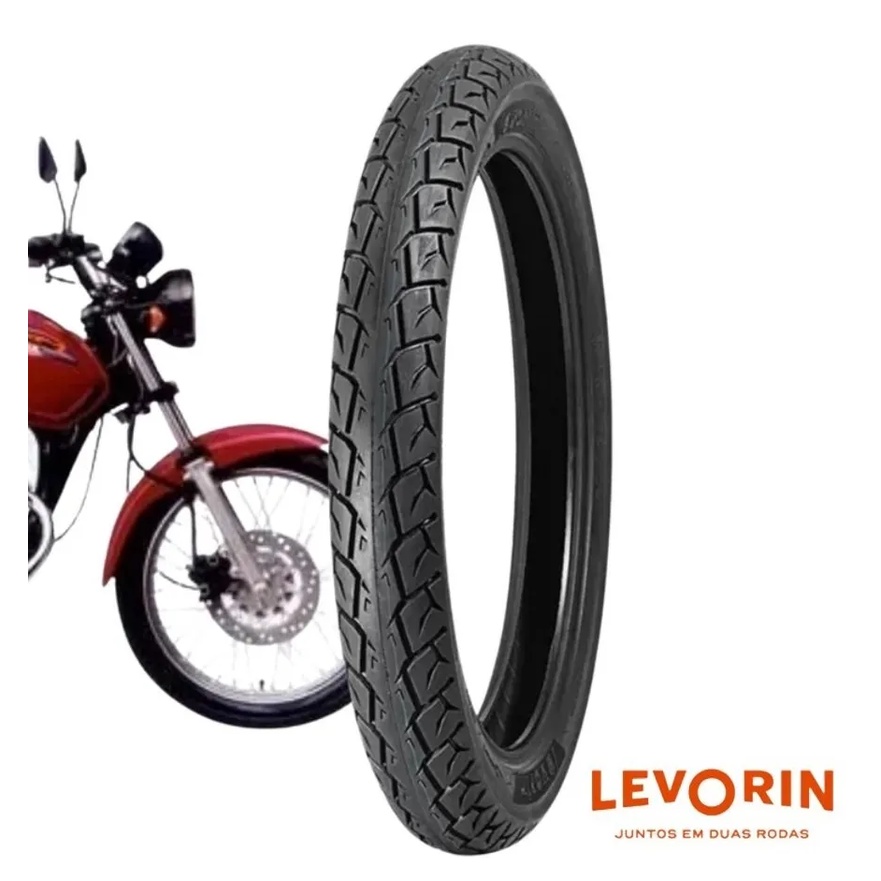 Pneu Dianteiro 80/100-18 Matrix Levorin Ybr Factor Titan 125 150 Start 160 C/Câmera — imagem 2 de 2