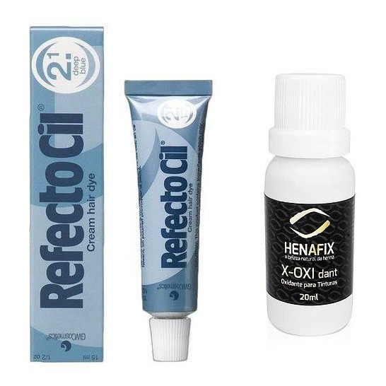 Tintura Cílios E Sobrancelhas Refectocil 2.1 Azul + Oxidante