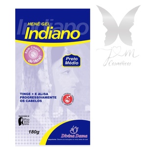Indiano Henê Gel 180g Preto Médio Pouche