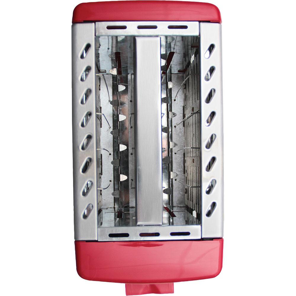 Detalhes do Torradeira Elétrica Lenoxx Inox Red PTR203 com 6 Níveis de Temperatura Vermelho 127V