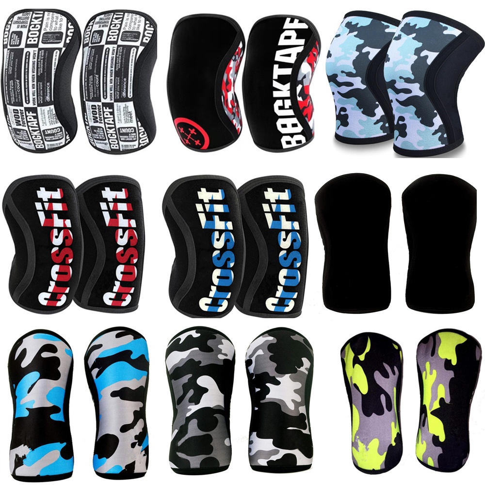 32 Cores Disponíveis Joelheira De Compressão Profissional Em Neoprene 7mm Para Esportes 2 Peças FF415 em Oferta na Shopee