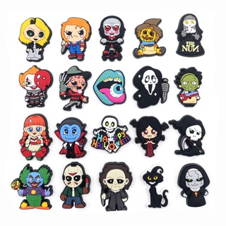 Halloween horror Tema Sapato Charme Acessórios Decorações Para Pulseira Crianças Presente De Festa em Oferta na Shopee