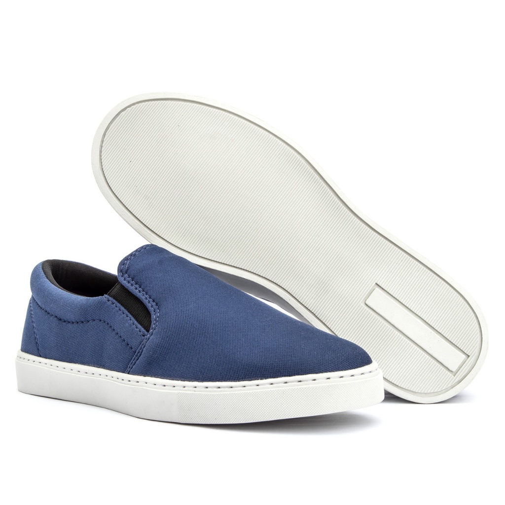 Tênis Sapatênis Slip On Masculino Sem Cadarço Casual Super Confortável Promoção