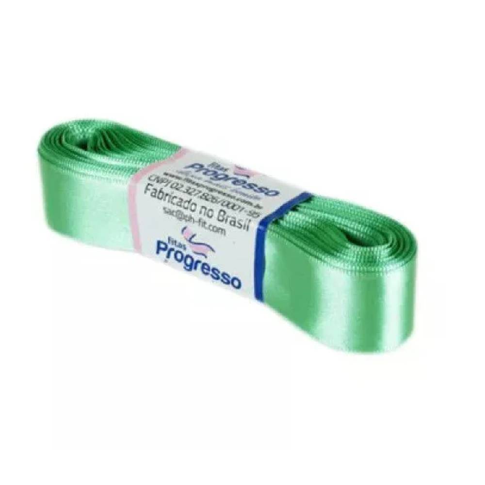 Fita de Cetim Progresso 22mm nº5 - 10m 232 Verde Menta - 1un
