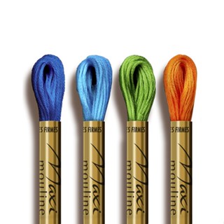 Linha Meada Maxi Mouline Círculo para bordar e fazer ponto cruz - COR 100 ATÉ 259 em Oferta na Shopee