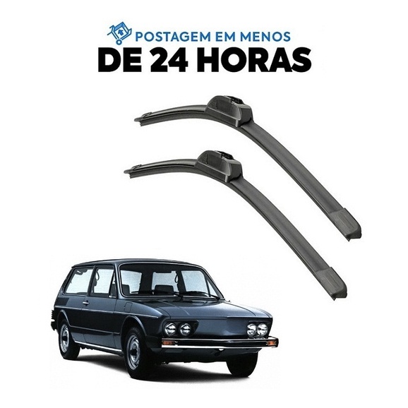 Kit Palheta Limpador Parabrisa Brasilia 1973 1974 1975 1976 1977 1978 1979 1980 1981