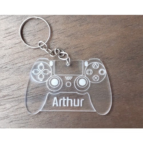 Chaveiros de Acrílico 2mm Controle Ps4 Personalizado