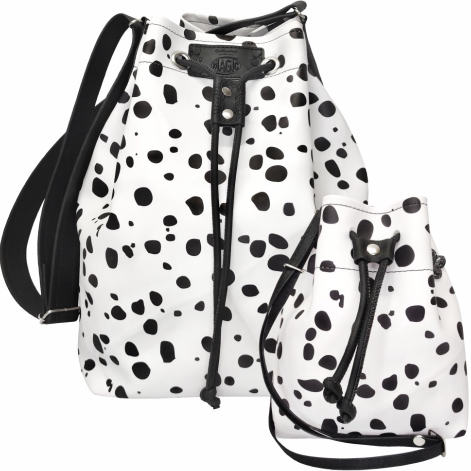 Bolsa Mãe e Filha Bolsa Feminina Adulto Transversal Bolsa Infantil Dálmatas Magicc Bolsas TMF-006