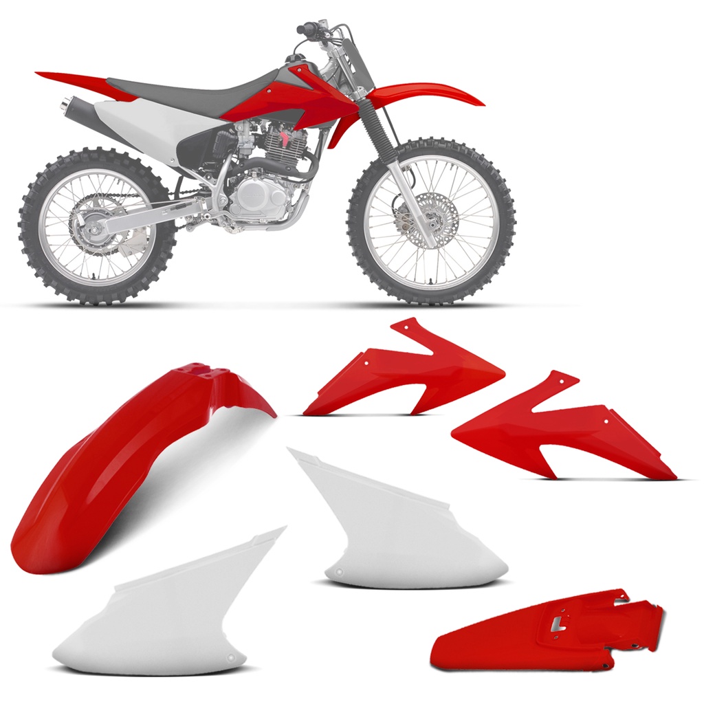 Carenagem Carcaça Kit Plástico Para Moto Vermelho Branco Preto Azul Laranja Amarelo Verde Honda Crf 230 2008 A 2014