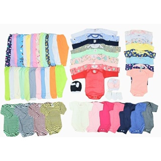 kit 15 peças enxoval Algodão bebê menino e menina Algodão. em Oferta na Shopee