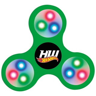 Fidget Spinner - Hot Wheels Com Luzes (verde)