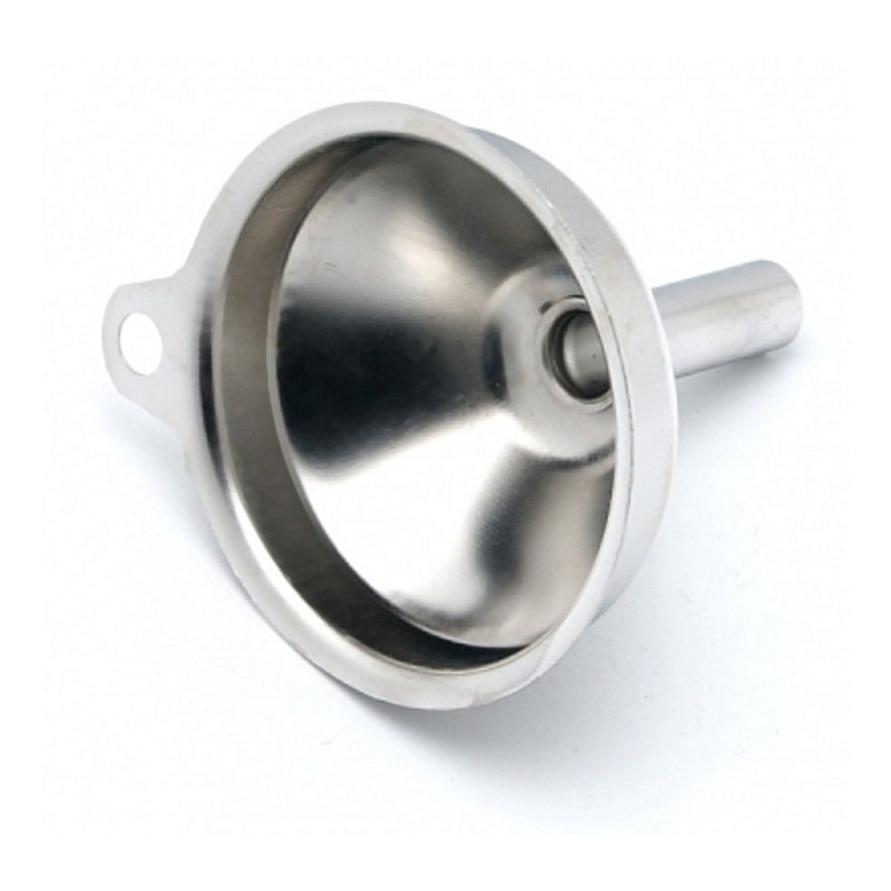 Mini Funil em Aço Inox com alça.