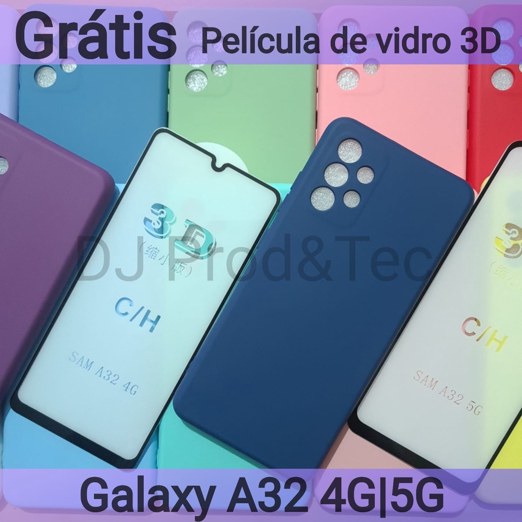 Capa Capinha Case Anti Impacto Para Samsung Galaxy A32 4G | Samsung Galax A32 5G | Capinha de Silicone aveludada para Samsung Galaxy A32 5G