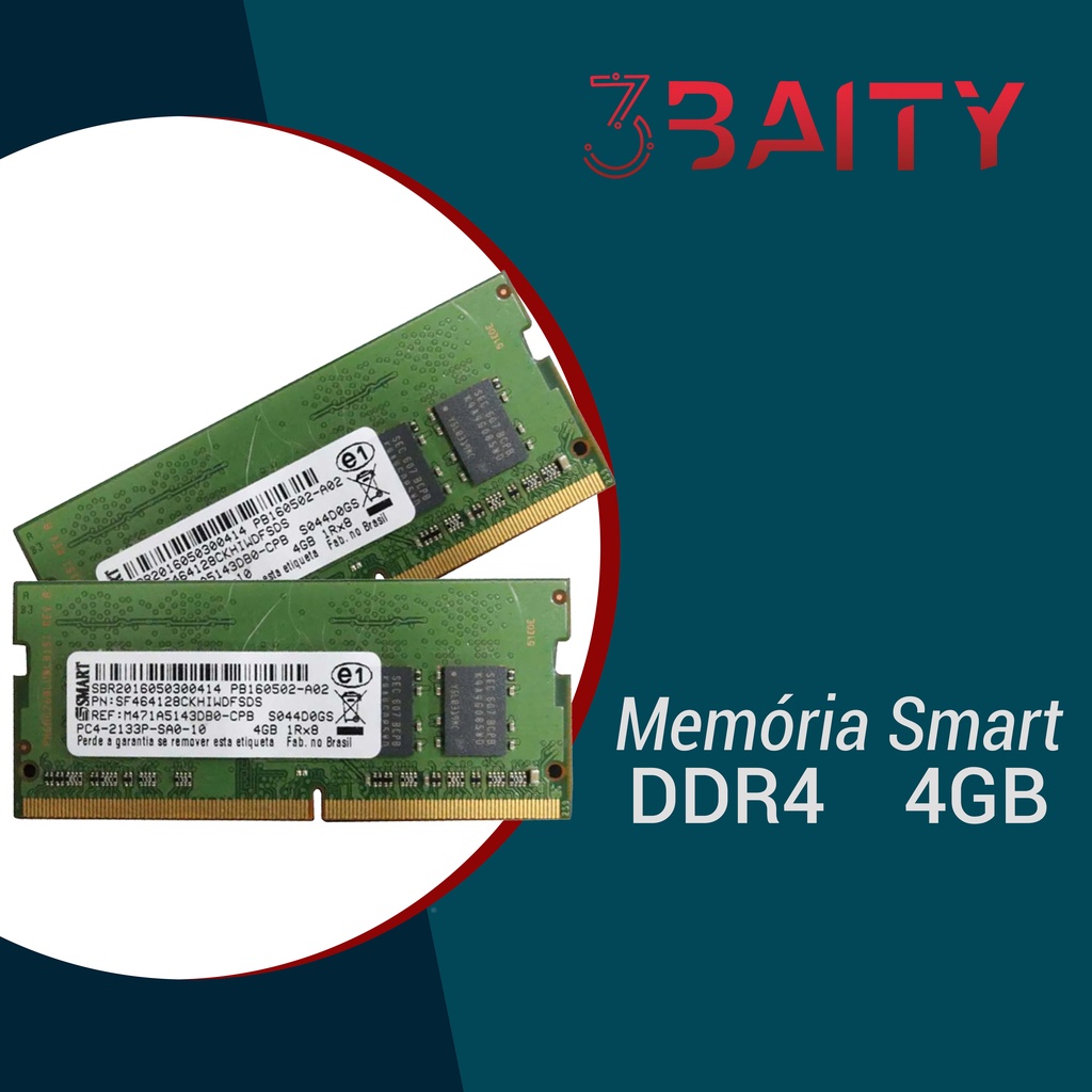 Memoria ram ddr4 4gb Notebook Smart 2133mhz 2400mhz