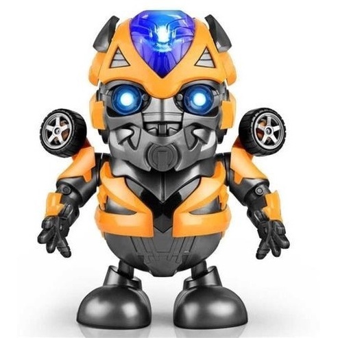 Boneco Robô Dançarino Brinquedo Menino Transformes Bumblebee