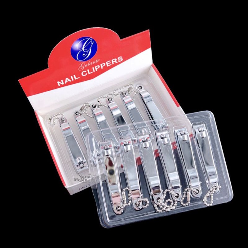 12 Unidades CORTADOR DE UNHA GRANDE com lixa Aço inox manicure pedicure