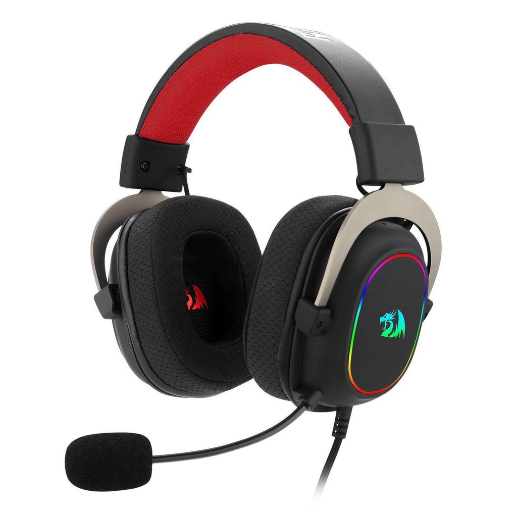 Headset Gamer Redragon Zeus RGB USB 7.1 Surround Sound Virtual H510-RGB