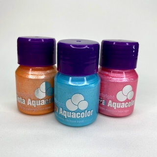 Tinta Metálica Algodão Doce Aquacolor Silverbright