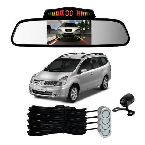 Sensor De Ré + Espelho Camera Ré Nissan Livina Prata em Oferta na Shopee
