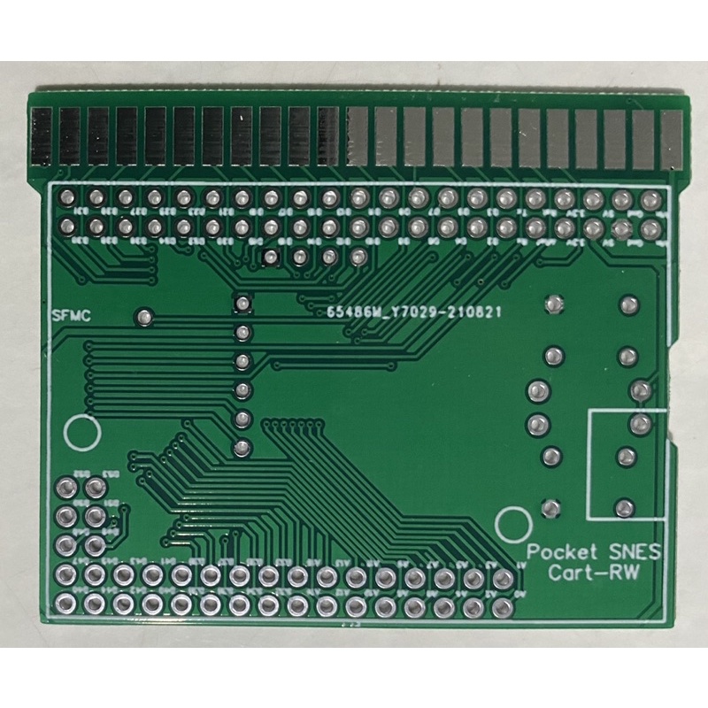 PLACA PARA MONTAGEM POCKET SNES CART RW COM RESISTORES E BOTÕES