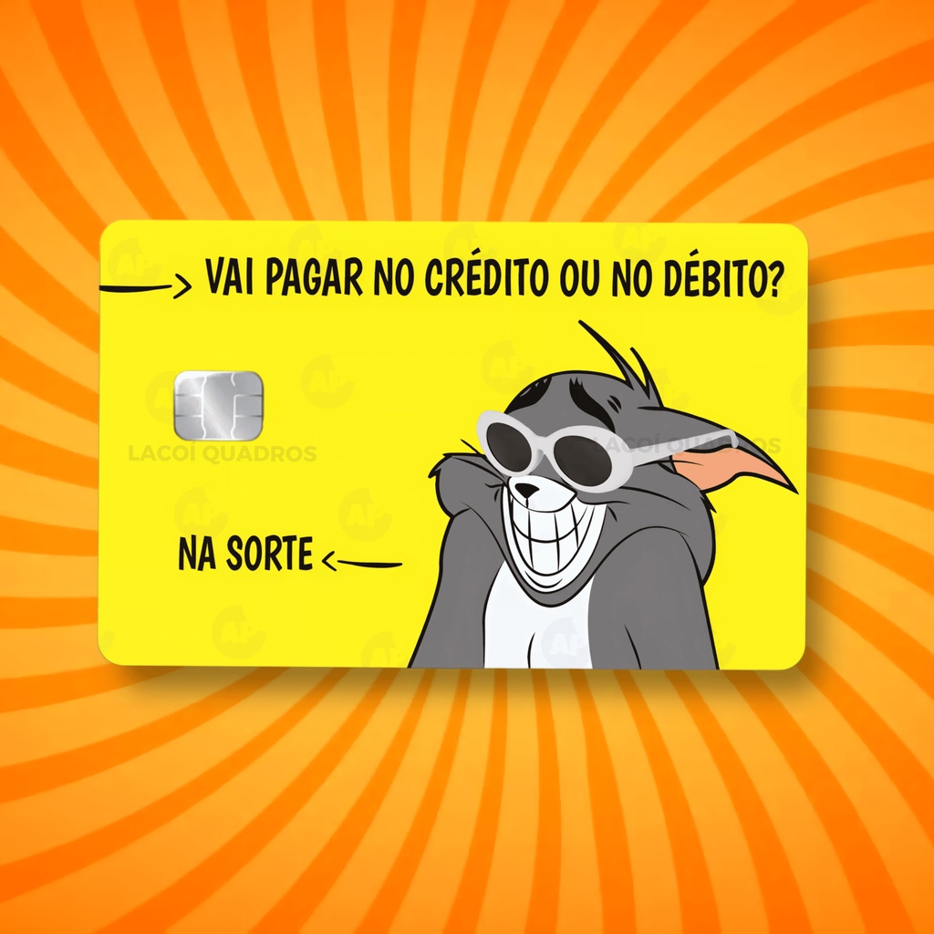 Meme Engraçado Adesivo Cartão De Crédito 5un