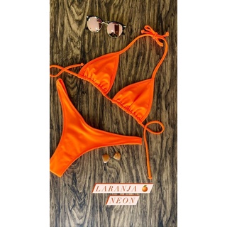 Biquini cortininha asa delta afina cintura moda verão praia 2020