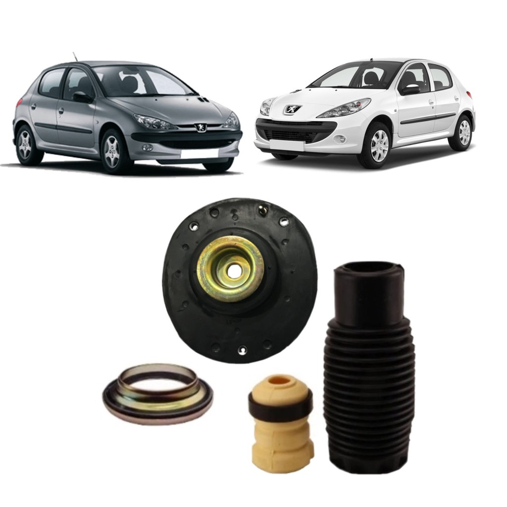 KIT COXIM BATENTE DO AMORTECEDOR DIANTEIRO PEUGEOT 206 207 MOTOR 1.4 1.6 (1 lado DIREITO)
