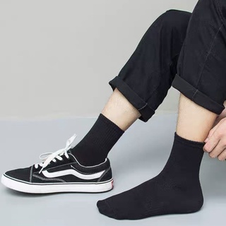 Kit 3 /6 Pares Meias Masculinas Cano Alto Longo Cor Lisa