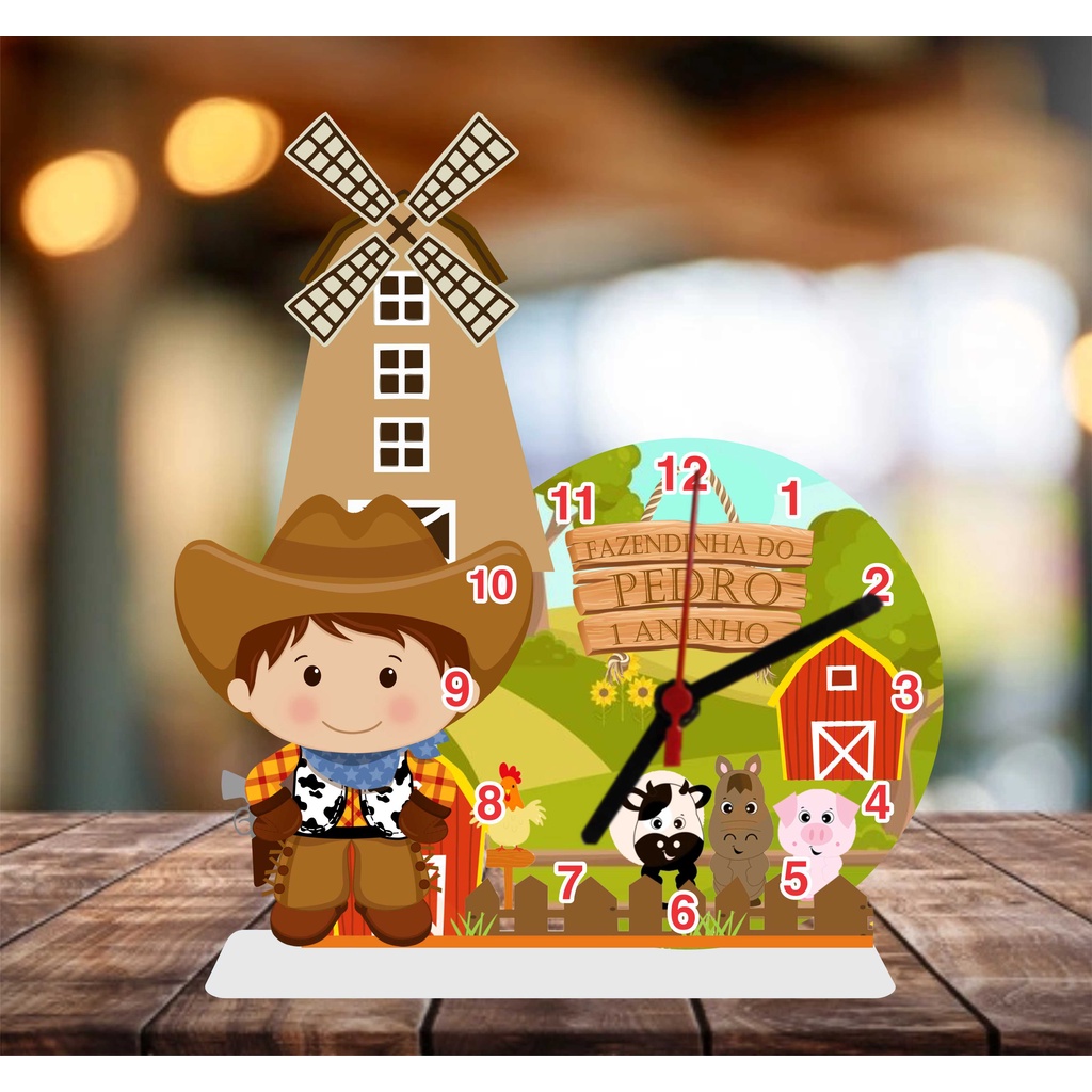 Centro de Mesa Fazendinha, Lembrancinhas aniversário em Oferta na Shopee