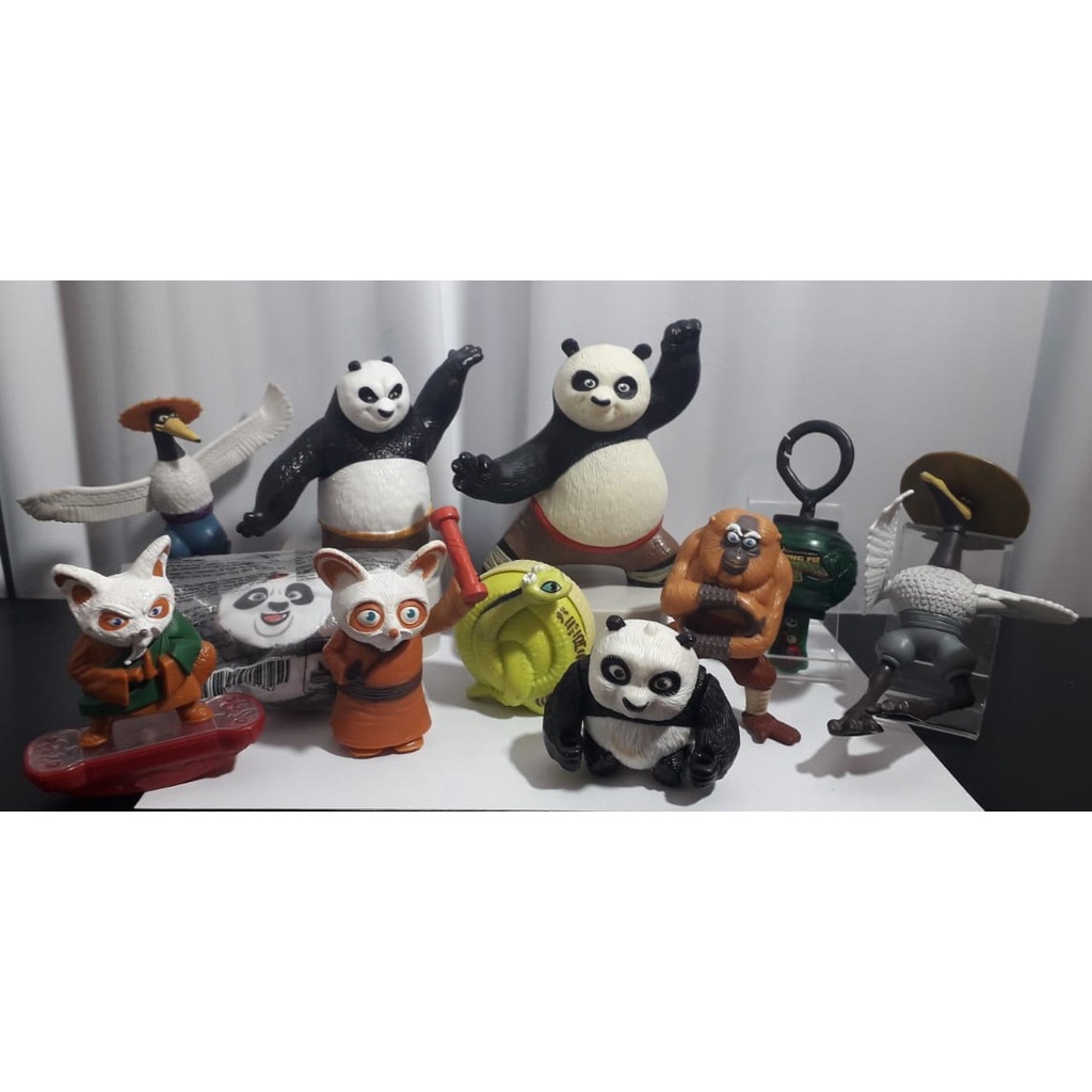 Bonecos em Miniatura dos Personagens do Desenho Infantil Kung-Fu