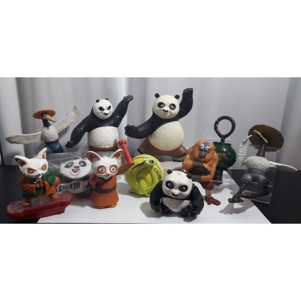 Bonecos dos Personagens do Filme Infantil Kung Fu Panda - Coleção Mc