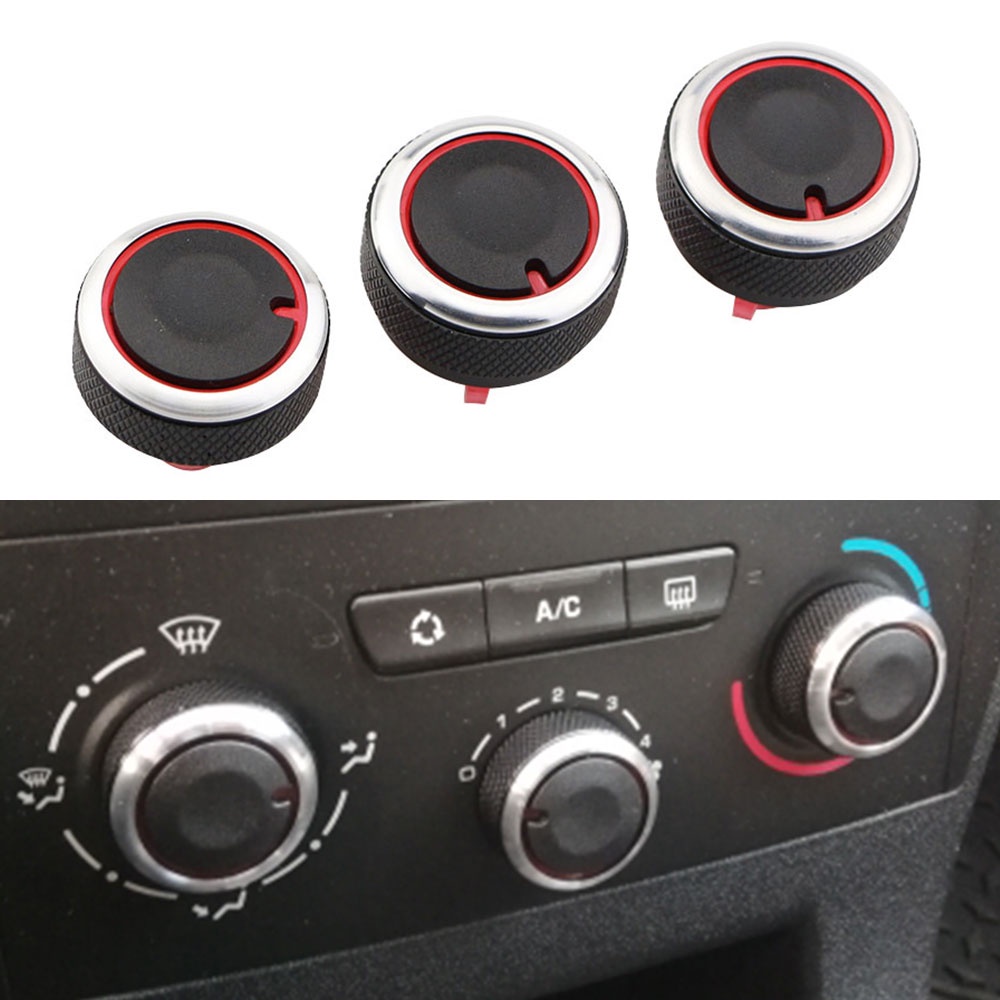 Botão De Ar Condicionado Do Carro Para Peugeot 307 CITROEN C4 C-TRIOMPHE 3 Pçs/set AC Interruptor Controle Calor Acessór
