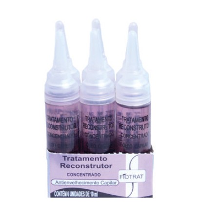 Kit 6 Vitamina Capilar Fiotrat 10ml Tratamento Reconstrutor
