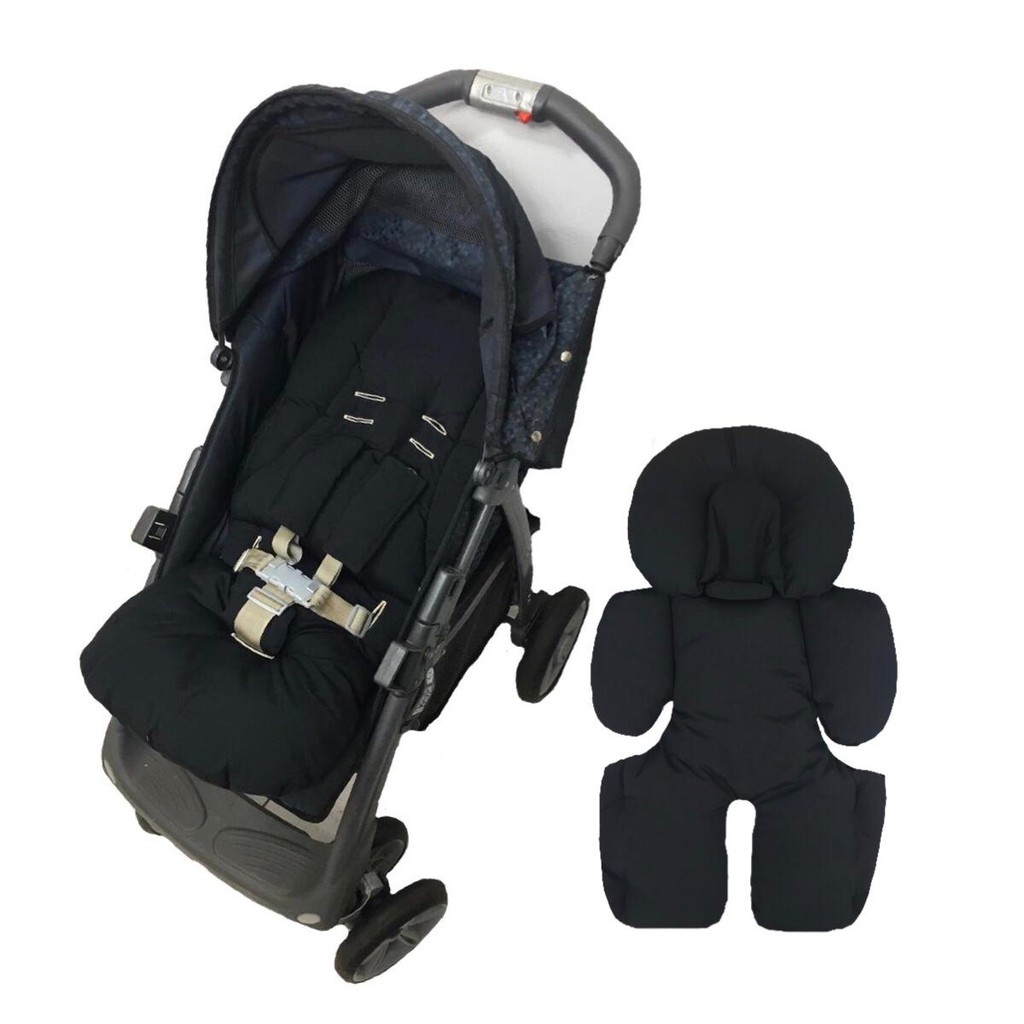 redutor ajuste para bebe conforto 70cm x 40cm e colchonete para carrinho 80cm x 40cm lika baby tamanho universal
