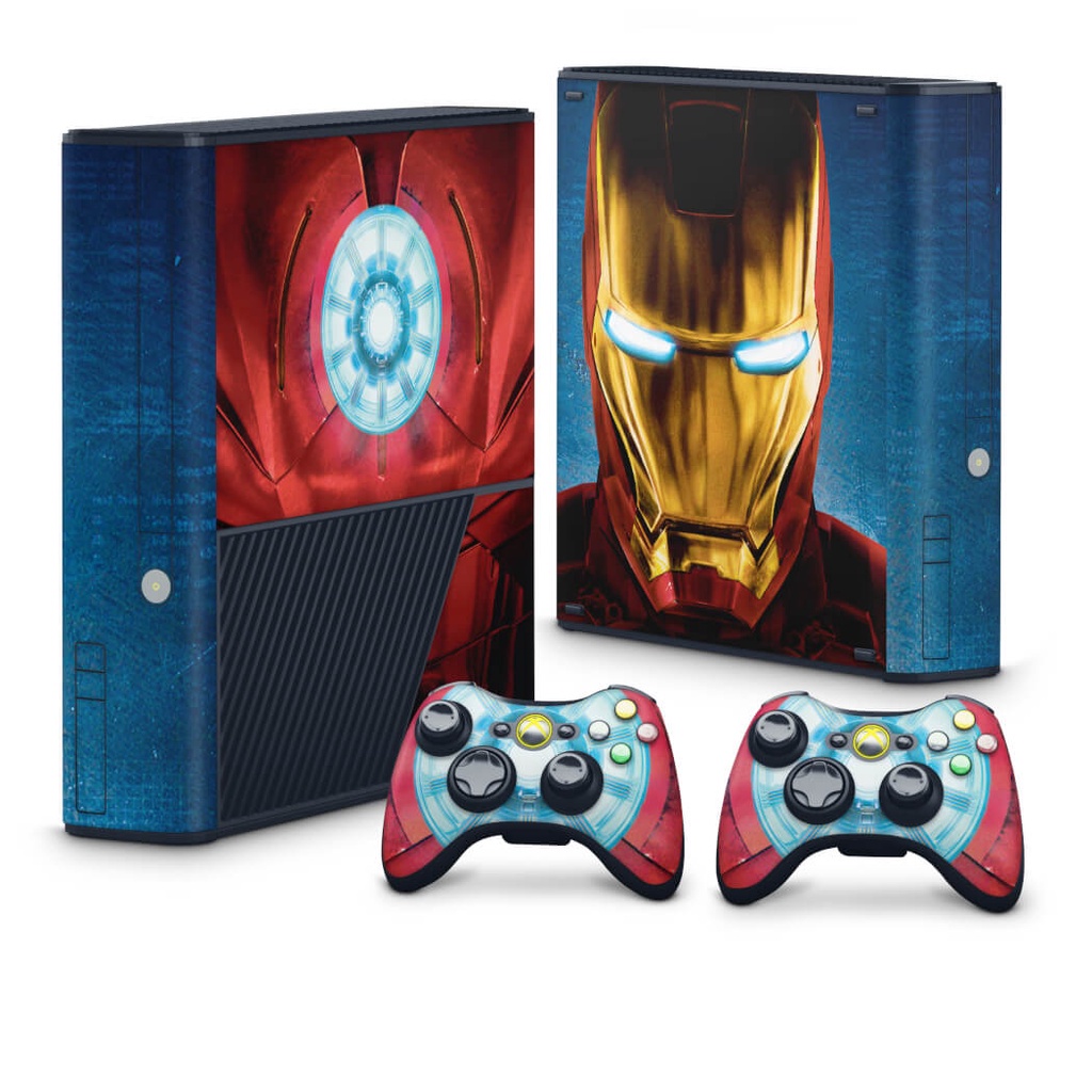 Skin Adesivo Xbox 360 Super Slim - Iron Man - Homem De Ferro #B
