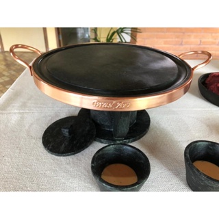 Fondue para carne  de pedra sabão para carne 31 centímetros de diâmetro em Oferta na Shopee